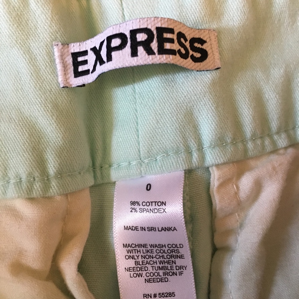 Express Mint Shorts - Picture 3 of 4